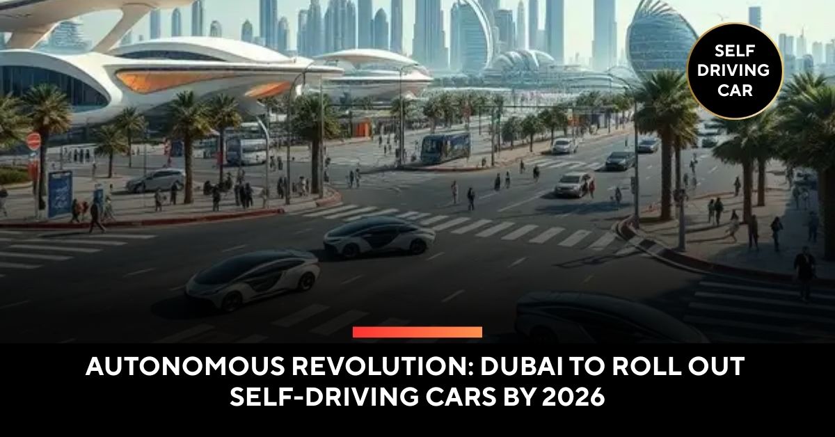 Autonomous Revolution Dubai to roll out self-driving cars by 2026
