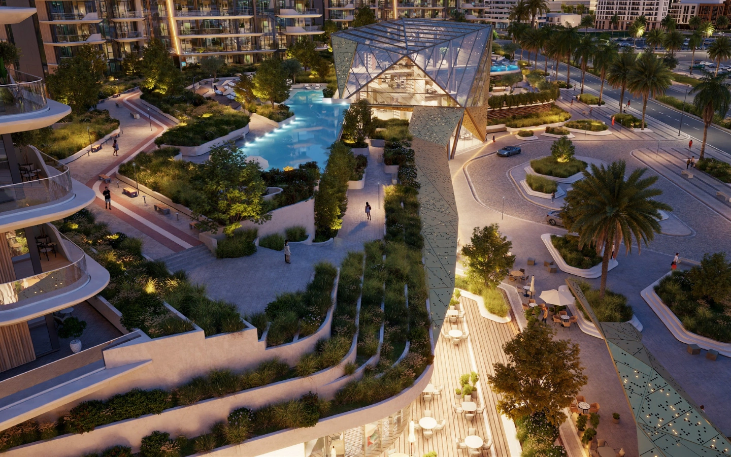 Ellington-Portside-Square-Pavilion-and-retail-drop-off-area